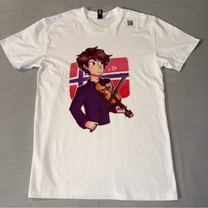 REBUBBLE ALEXANDER RYBAK ESSENTIAL T-SHIRT UNISEX WHTE SIZE M CUTE